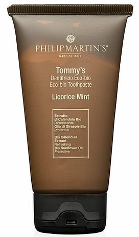 PHILIP MARTINS TOMMY'S LICORICE MINT - ЗУБНА ЕКО-ПАСТА ЛАКРИЦЯ М'ЯТА 75 МЛ PHILIP MARTINS TOMMY'S LICORICE MINT - ЗУБНА ЕКО-ПАСТА ЛАКРИЦЯ М'ЯТА 75 МЛ